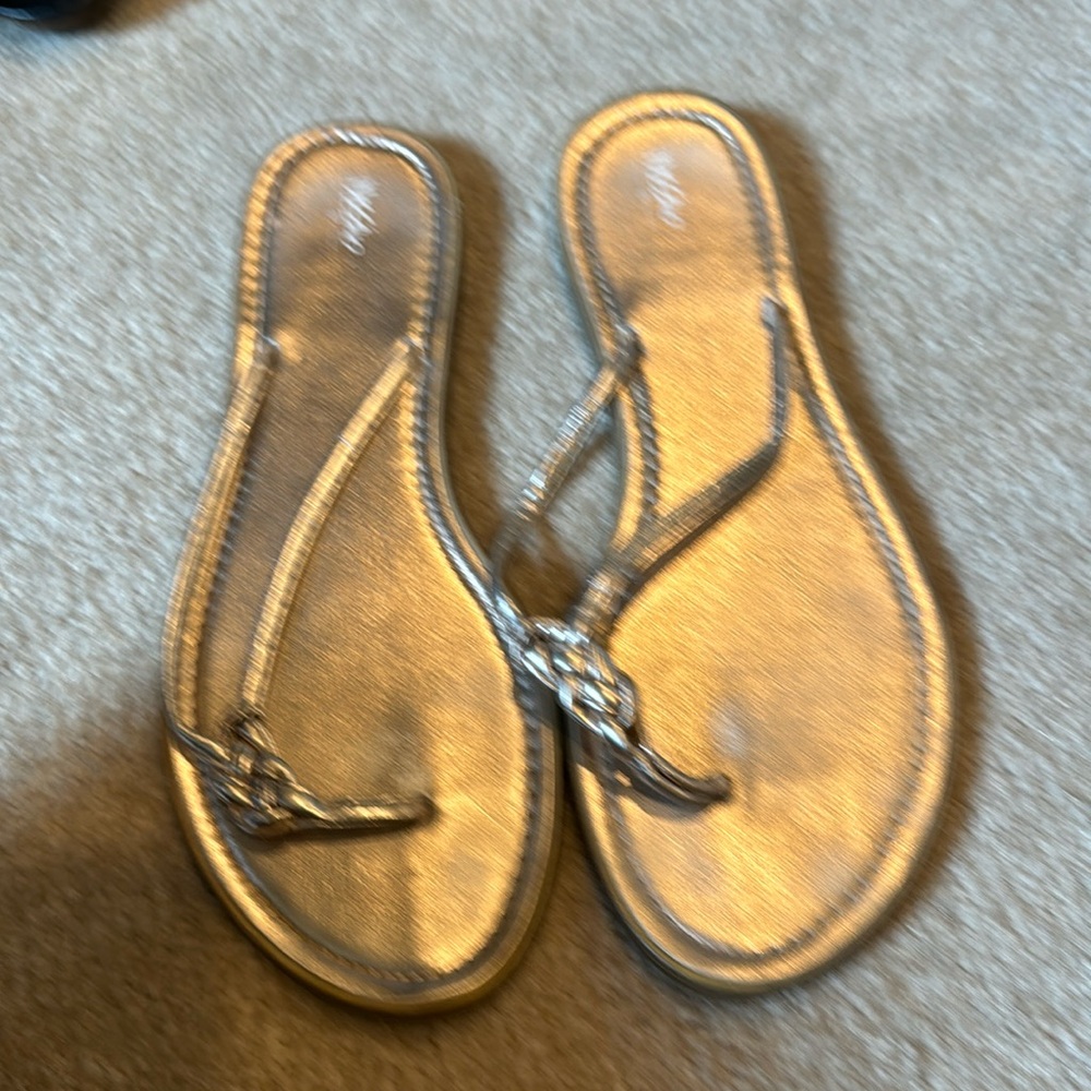 Missoni champagne metallic sandal